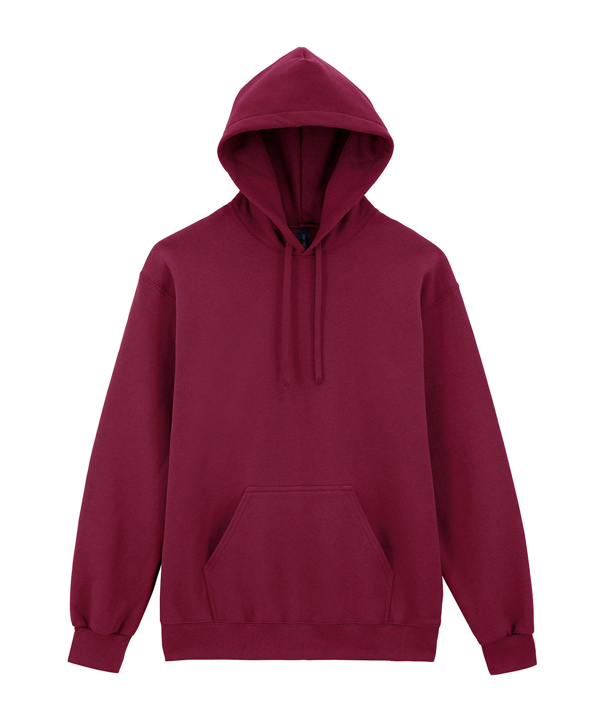 Gildan Hammer Maxweight adult hooded sweatshirt in Garnet, front view
