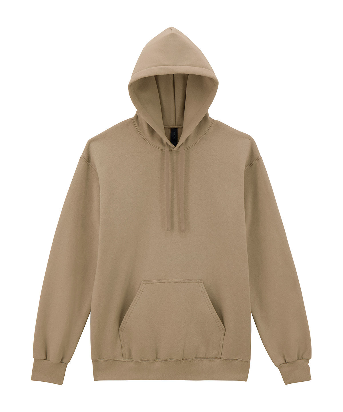 Gildan Hammer Maxweight adult hooded sweatshirt in Tan, front view