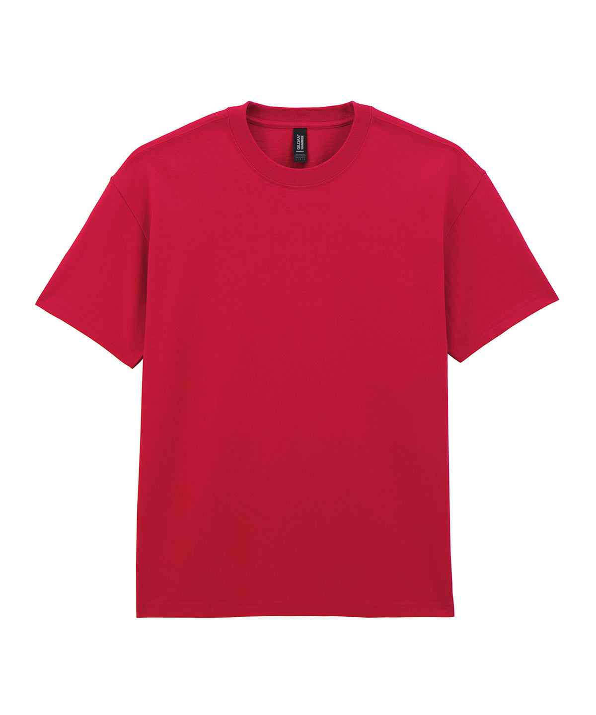 Gildan Hammer Maxweight adult t-shirt in Cherry Red, front view