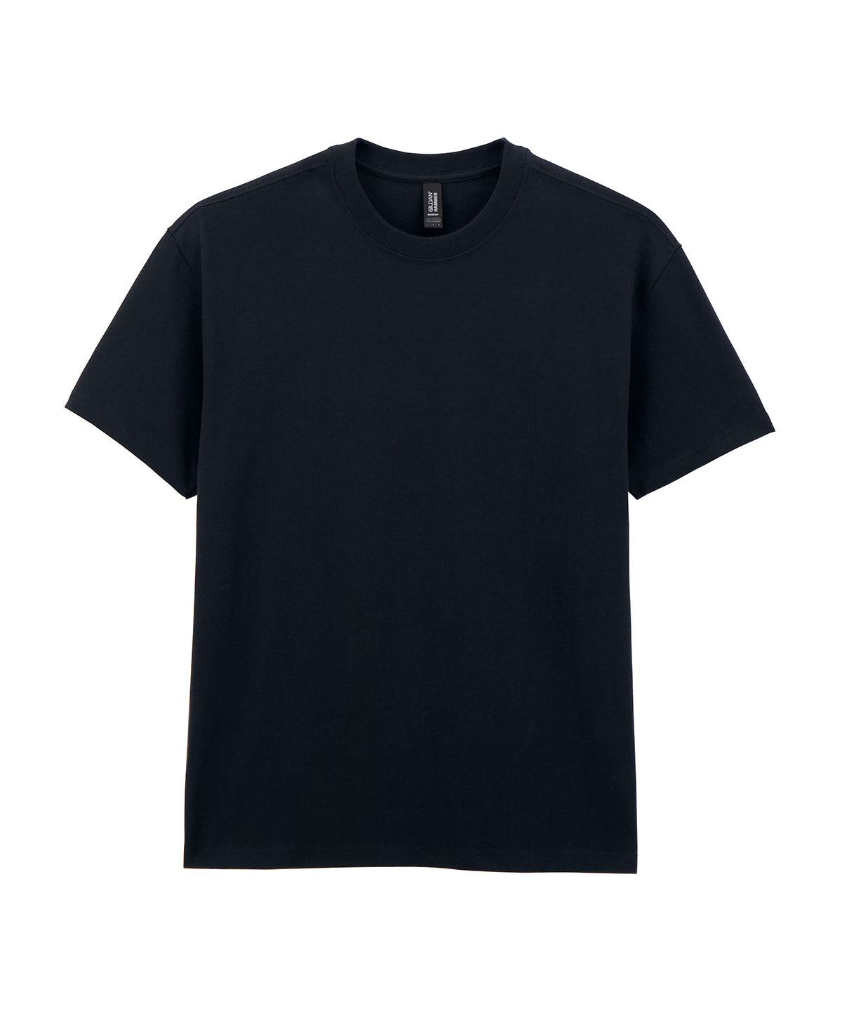 Gildan Hammer Maxweight adult t-shirt in Pitch Black, front view