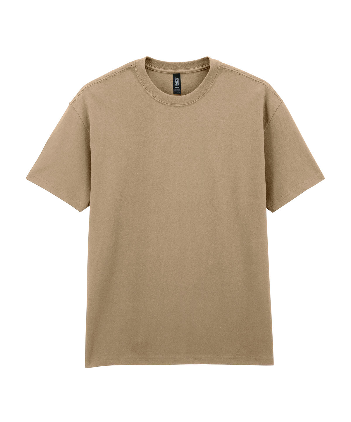 Gildan Hammer Maxweight adult t-shirt in Tan, front view