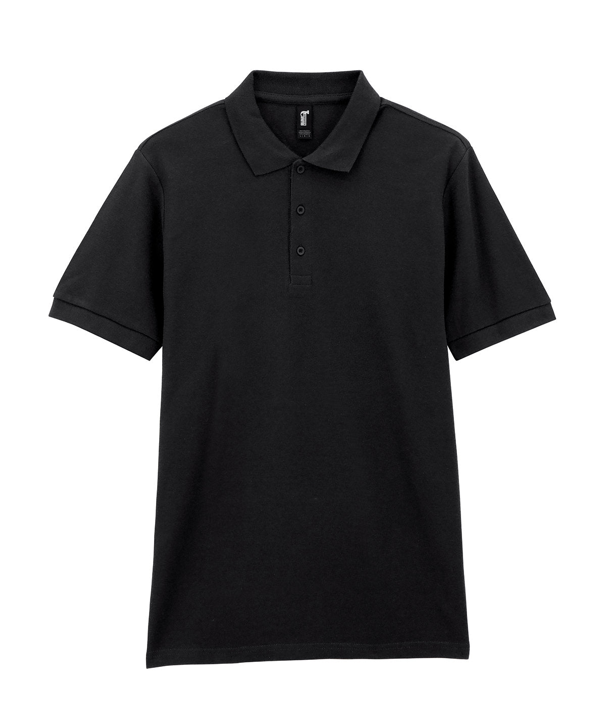 Gildan Hammer piqué sport shirt in Black, front view