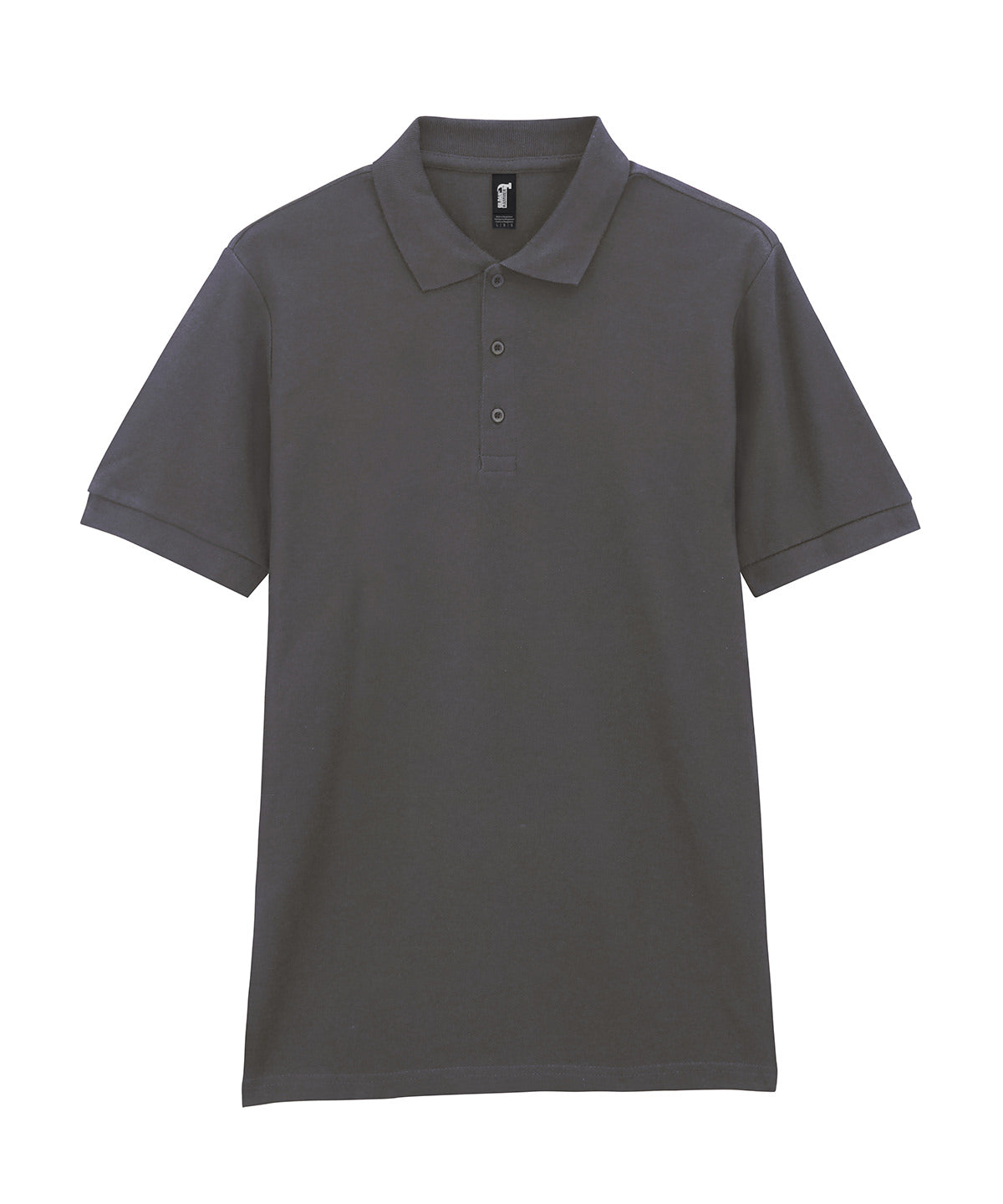 Gildan Hammer piqué sport shirt in Charcoal, front view