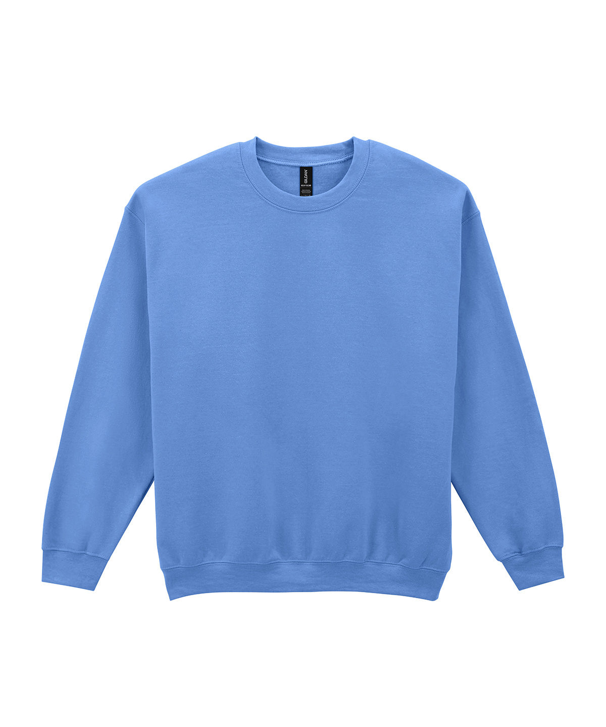 Gildan Heavy Blend adult crew neck sweatshirt in Carolina Blue, front view