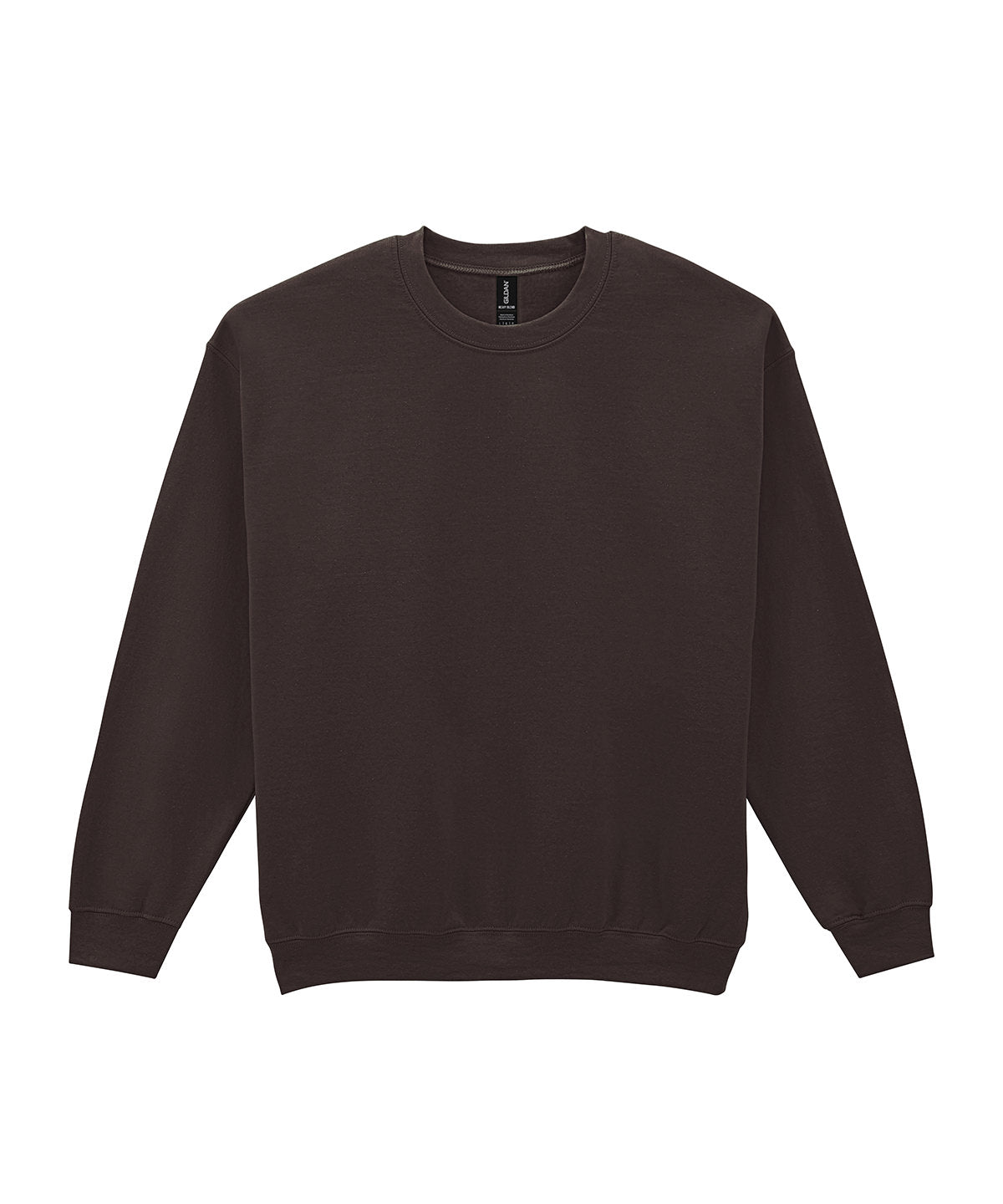 Gildan Heavy Blend adult crew neck sweatshirt in Dark Chocolate†, front view