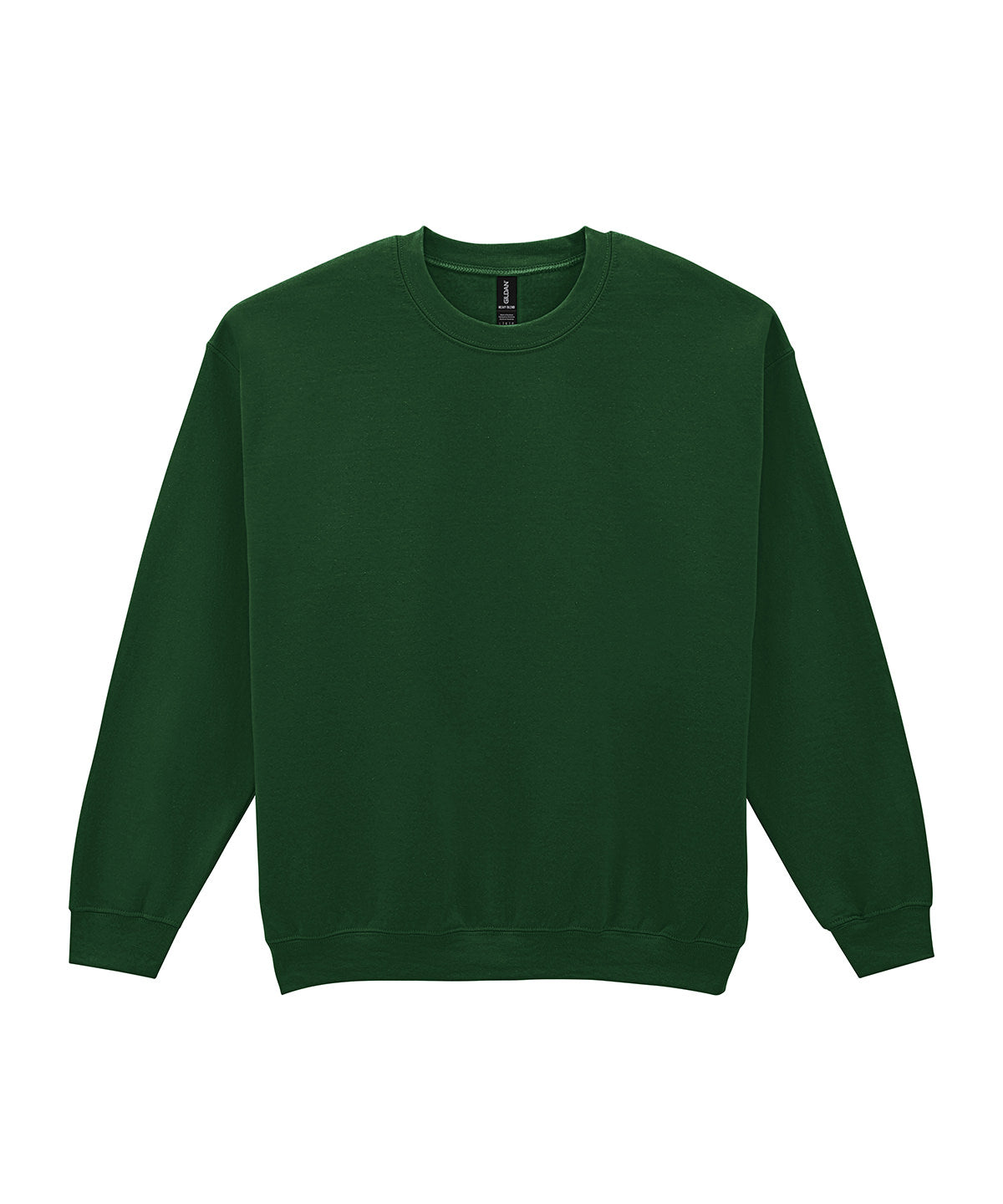 Gildan Heavy Blend adult crew neck sweatshirt in Forest Green, front view