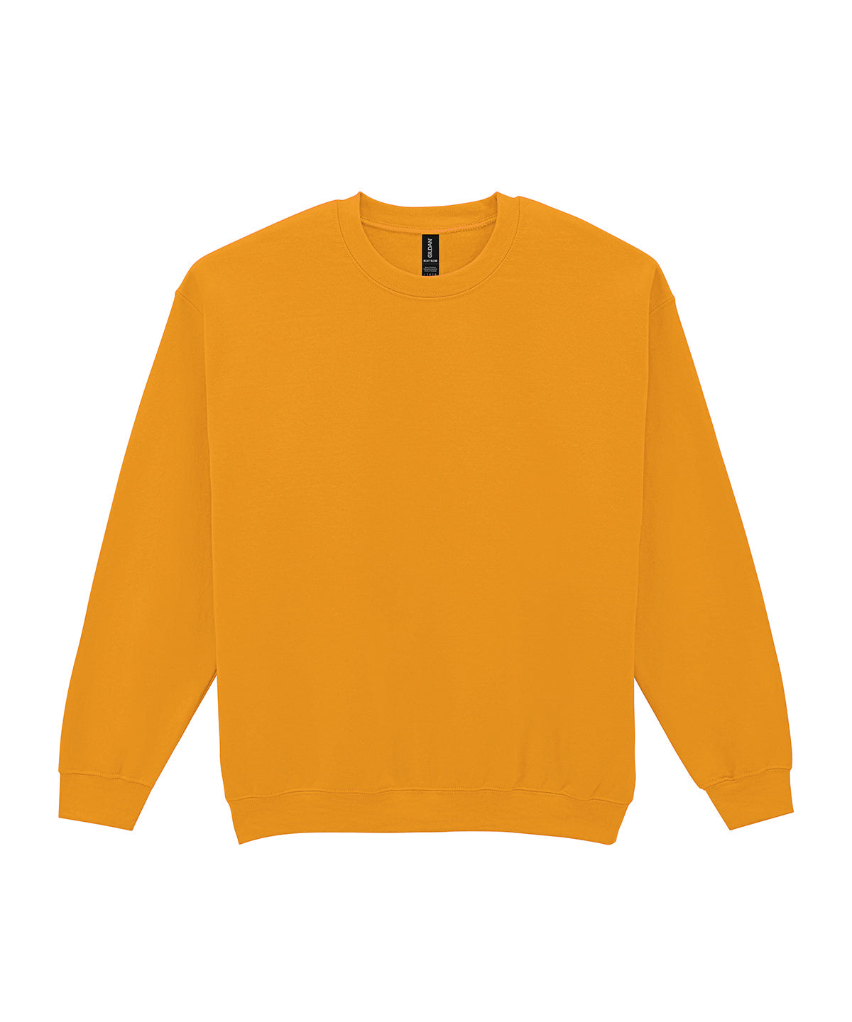 Gildan Heavy Blend adult crew neck sweatshirt in Gold, front view