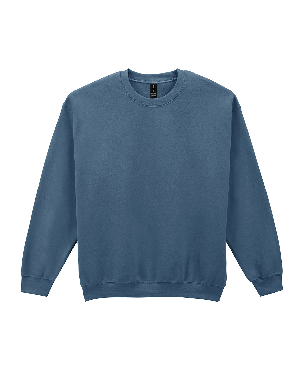 Gildan Heavy Blend adult crew neck sweatshirt in Indigo Blue, front view