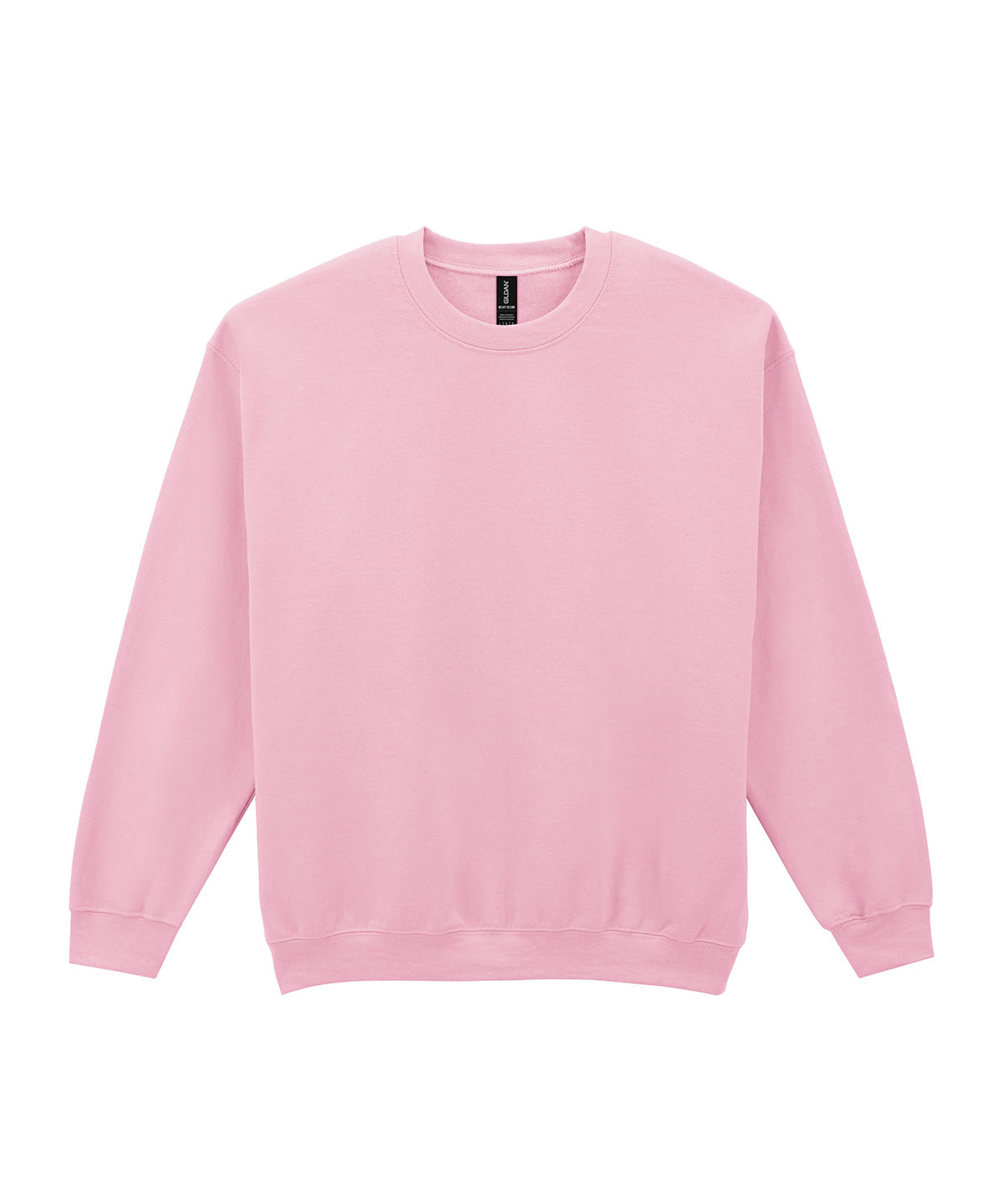 Gildan Heavy Blend adult crew neck sweatshirt in Light Pink, front view