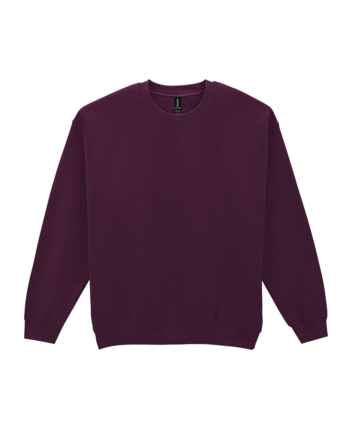 Gildan Heavy Blend adult crew neck sweatshirt in Maroon, front view