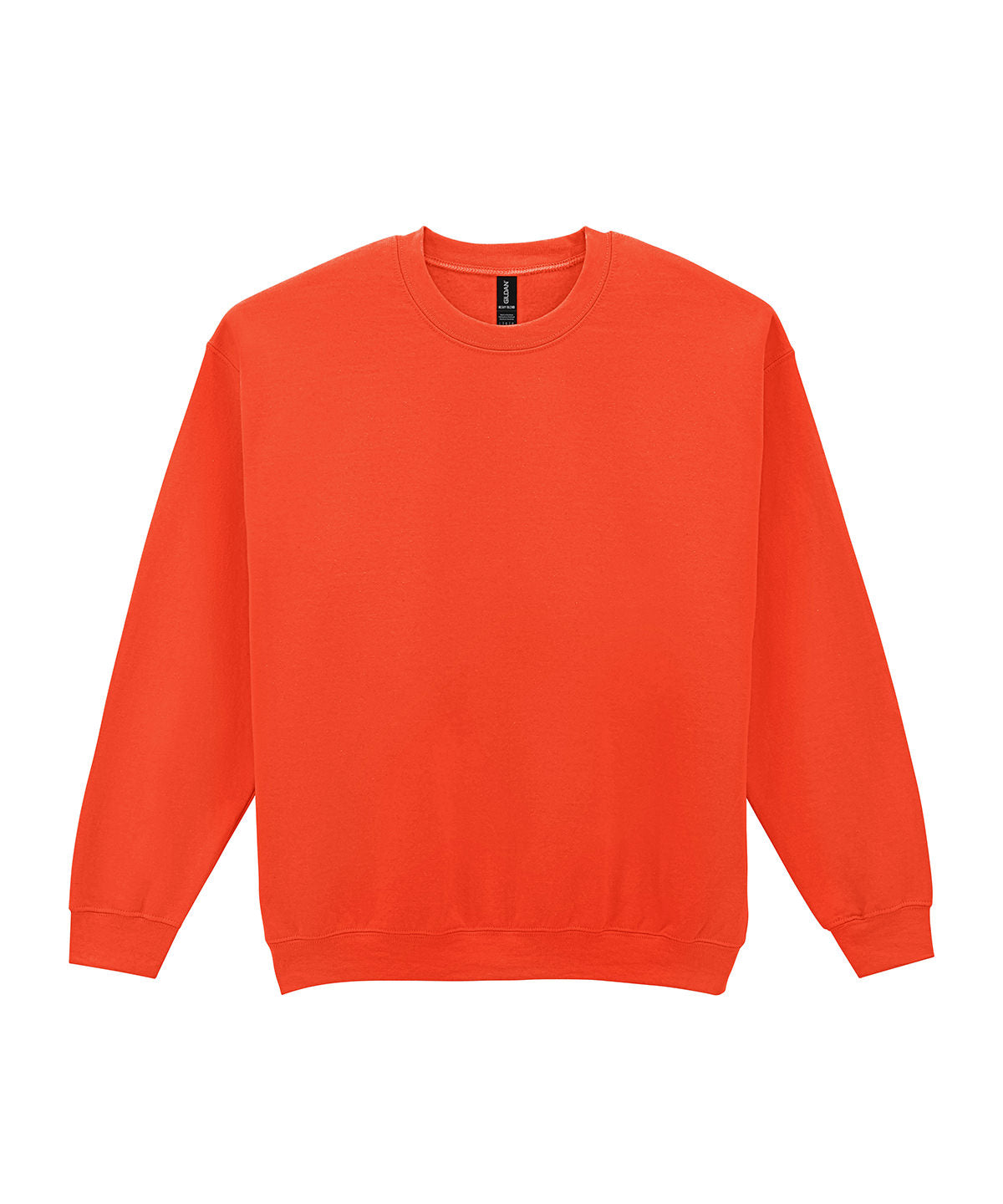 Gildan Heavy Blend adult crew neck sweatshirt in Orange, front view