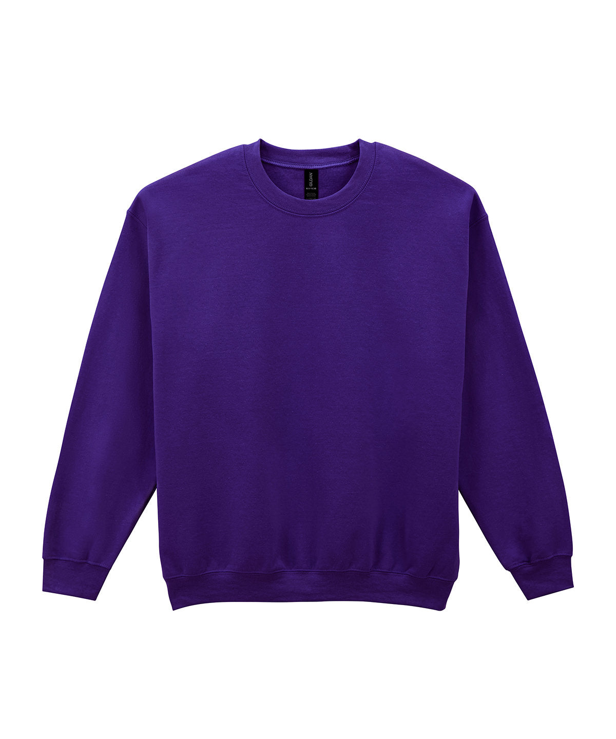 Gildan Heavy Blend adult crew neck sweatshirt in Purple, front view