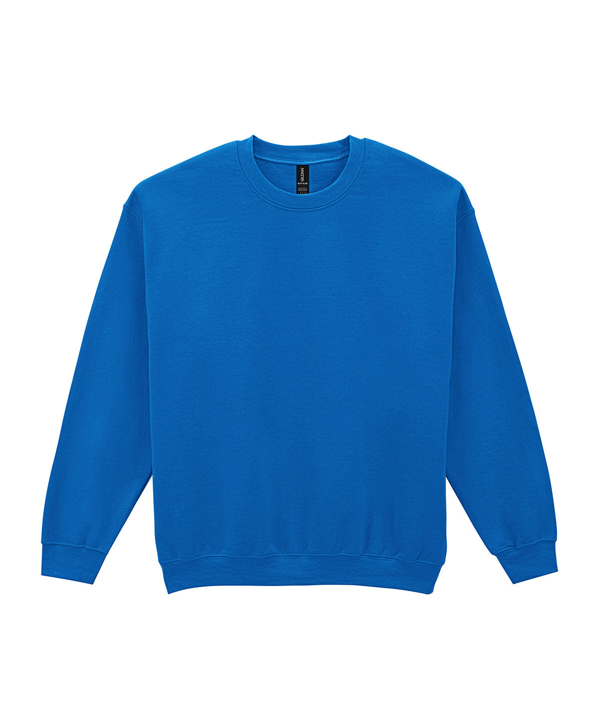 Gildan Heavy Blend adult crew neck sweatshirt in Royal, front view