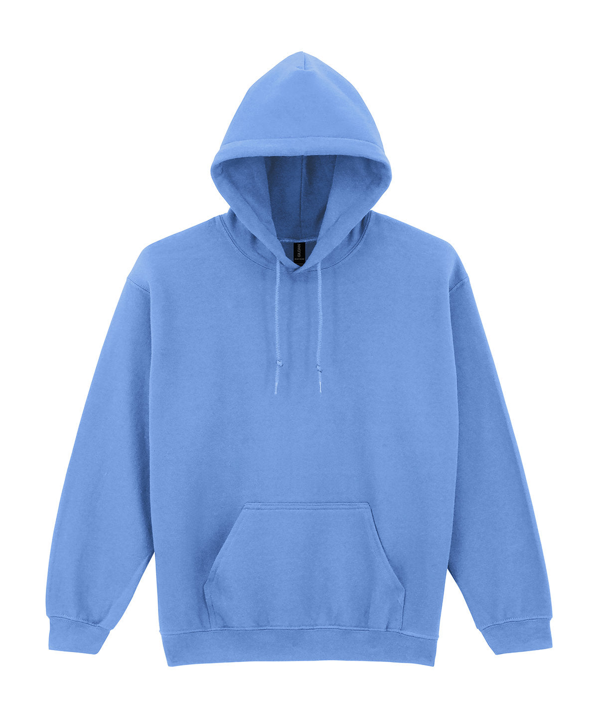 Gildan Heavy Blend hooded sweatshirt in Carolina Blue, front view