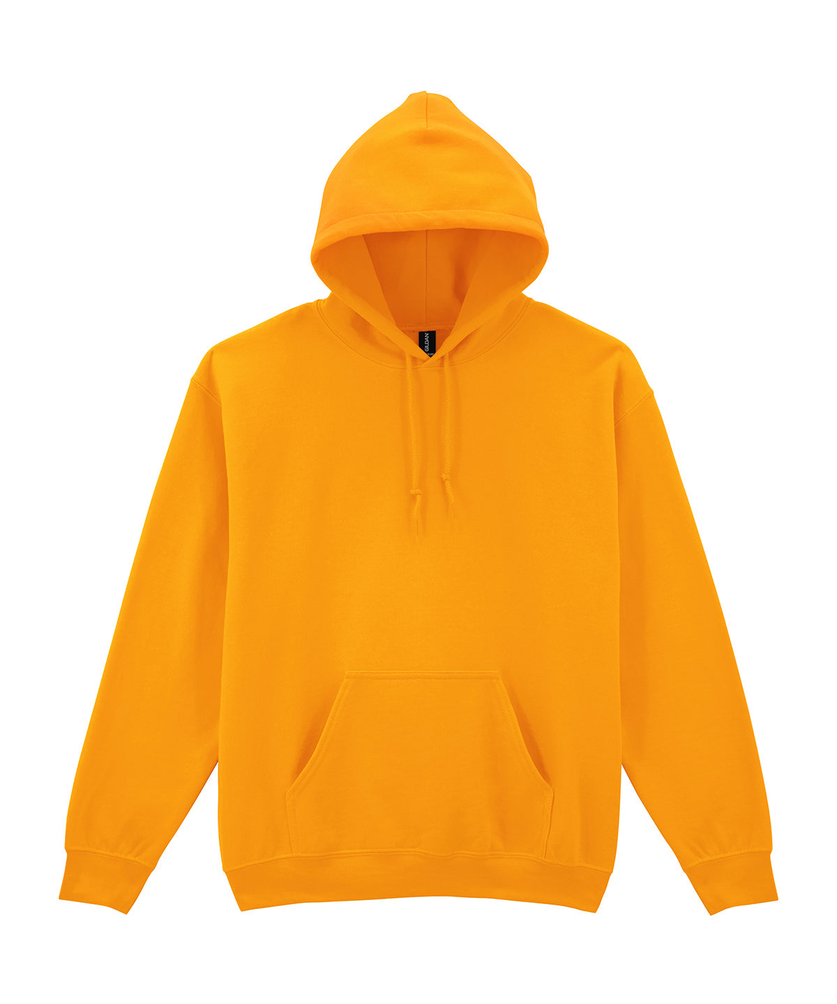 Gildan Heavy Blend hooded sweatshirt in Gold, front view