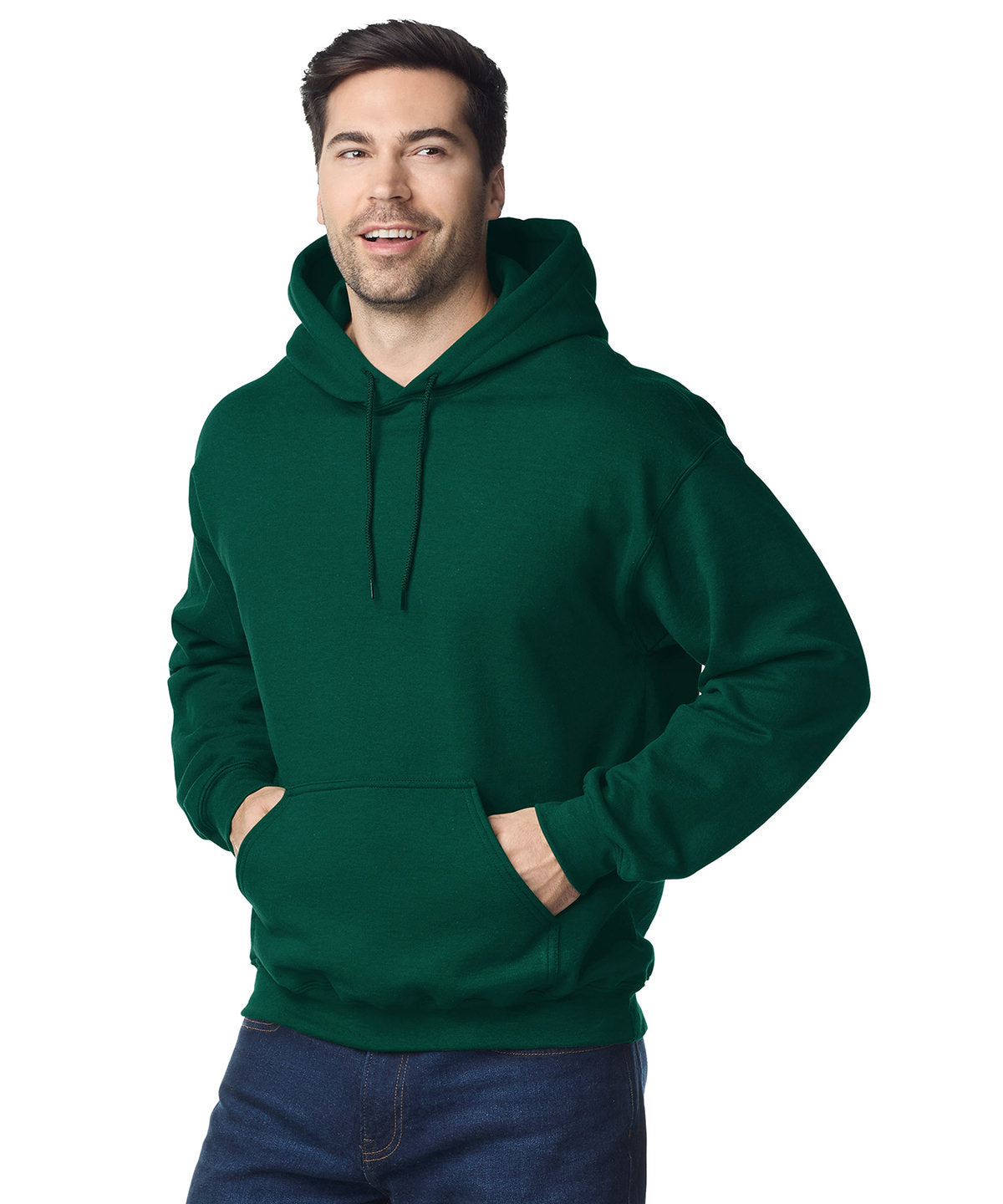 Gildan Heavy Blend hooded sweatshirt, lifestyle photo
