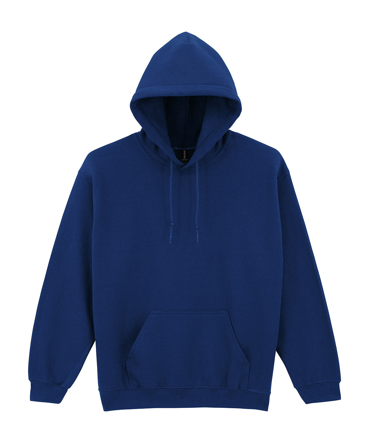Gildan Heavy Blend hooded sweatshirt in Navy, front view