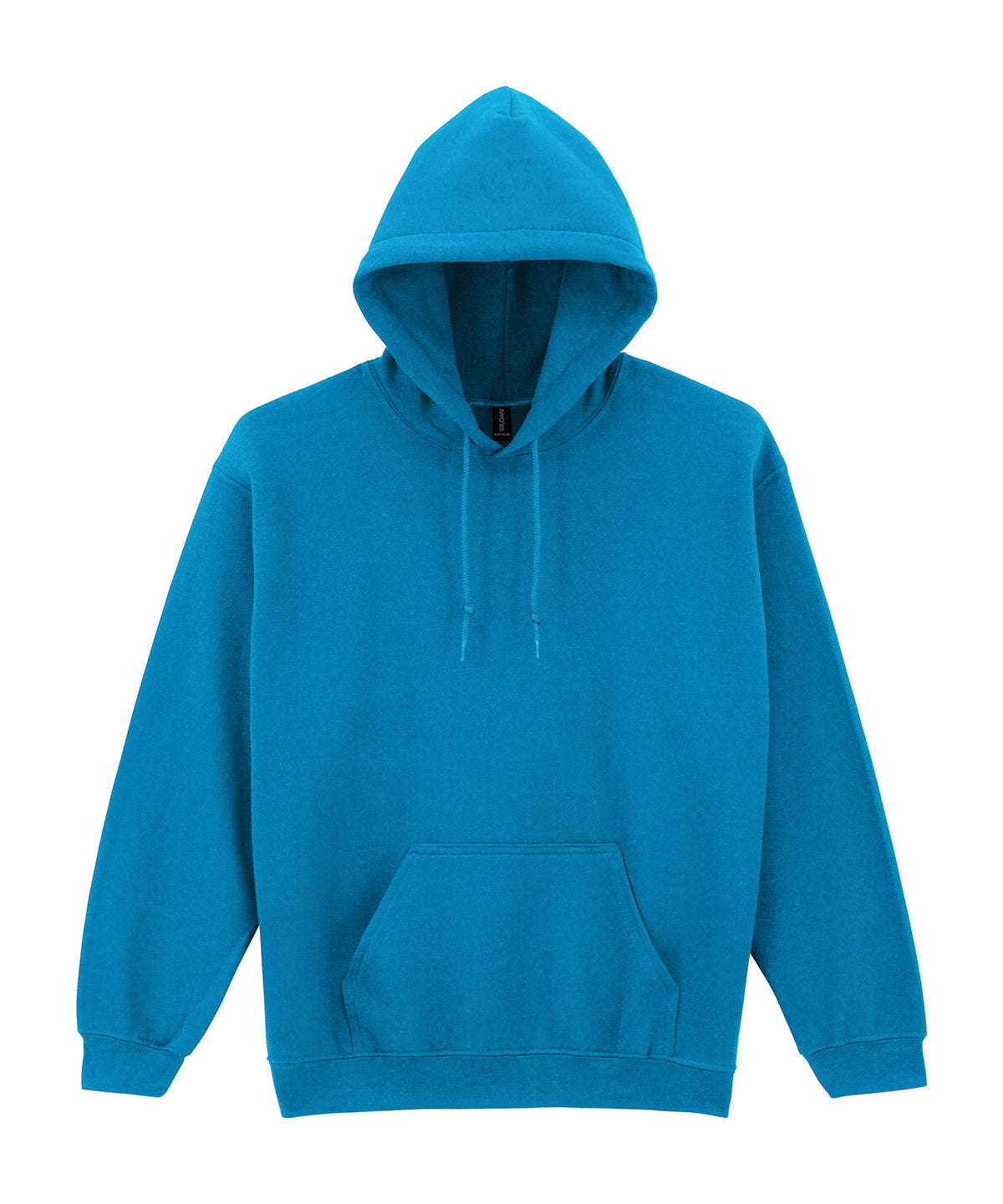 Gildan Heavy Blend hooded sweatshirt in Sapphire, front view
