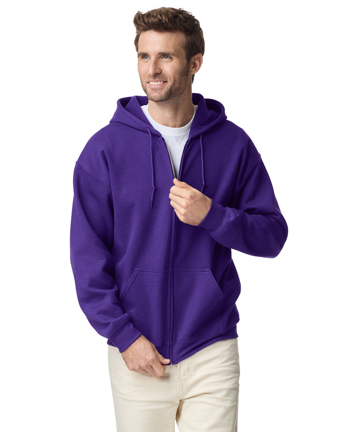 Gildan Heavy Blend  full-zip hooded sweatshirt, lifestyle photo