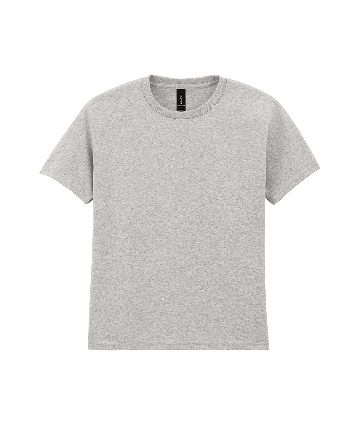 Gildan Heavy Cotton youth t-shirt in Ash, front view