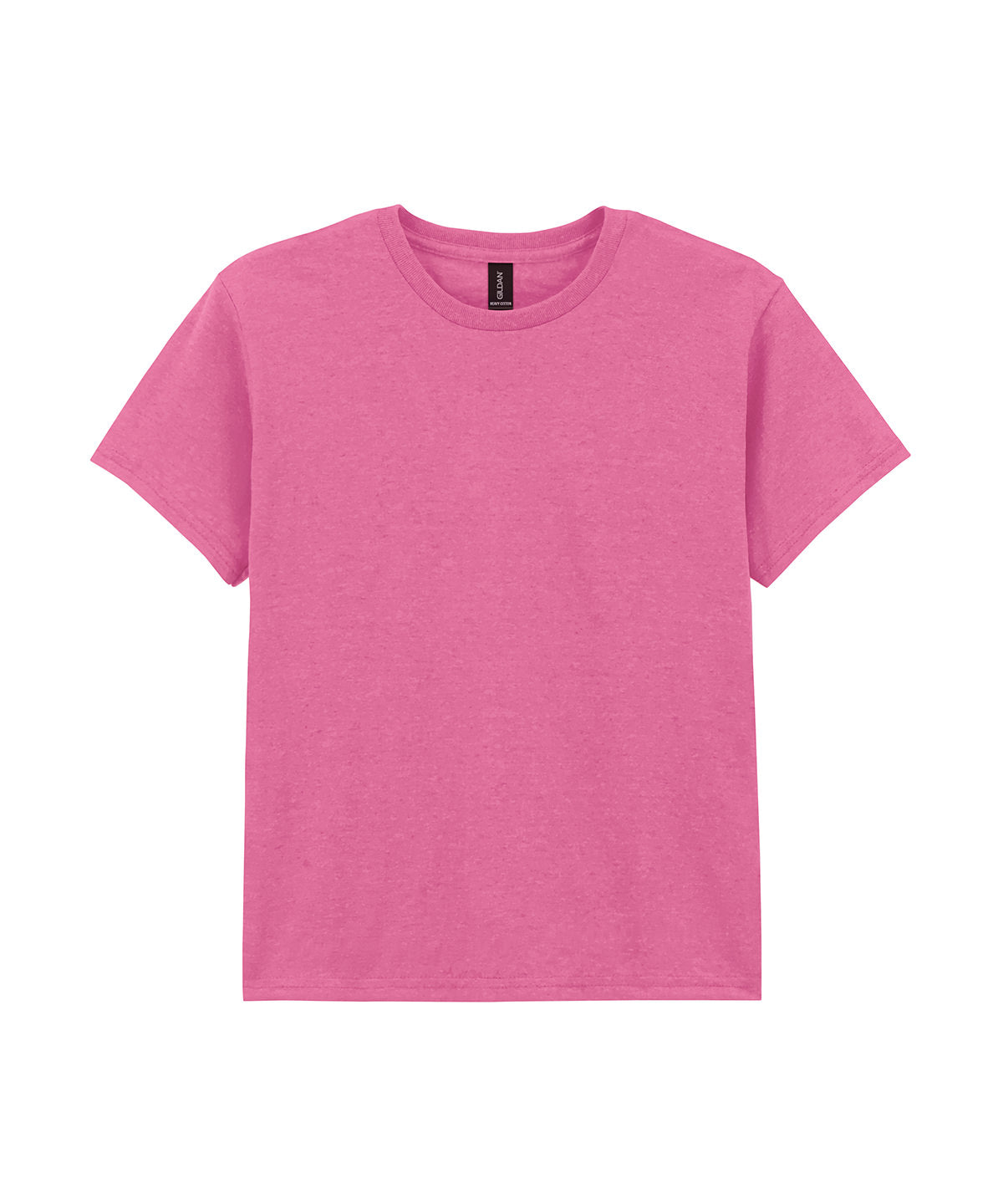Gildan Heavy Cotton youth t-shirt in Azalea, front view