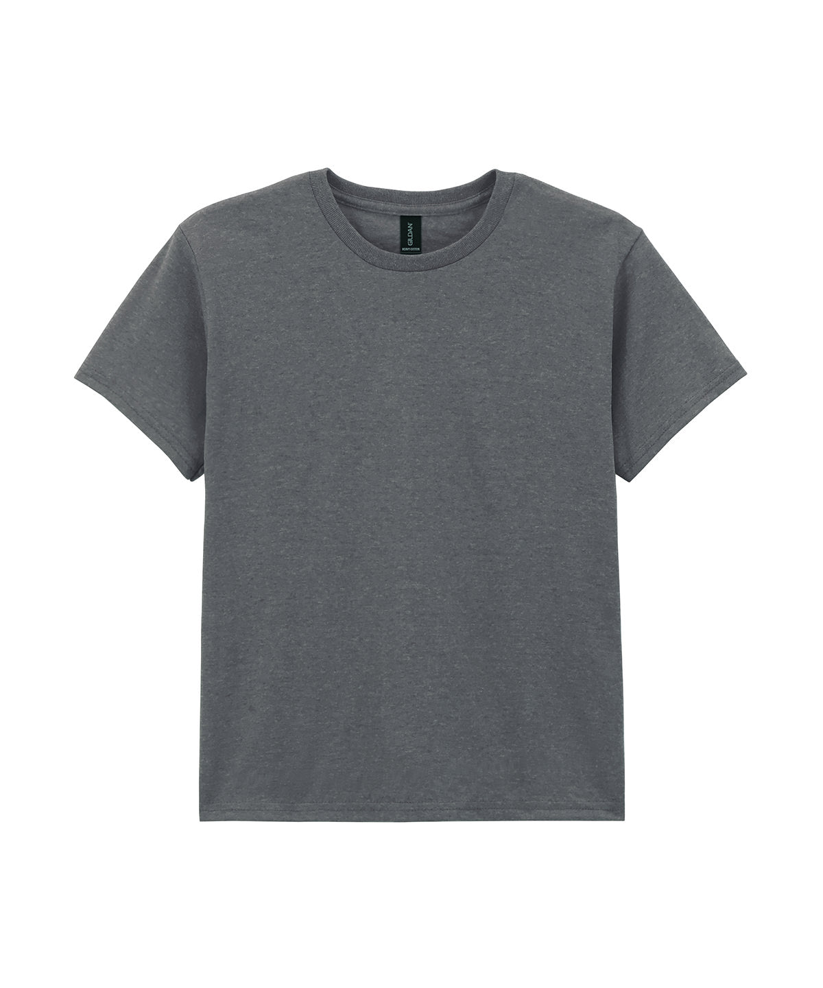 Gildan Heavy Cotton youth t-shirt in Charcoal, front view