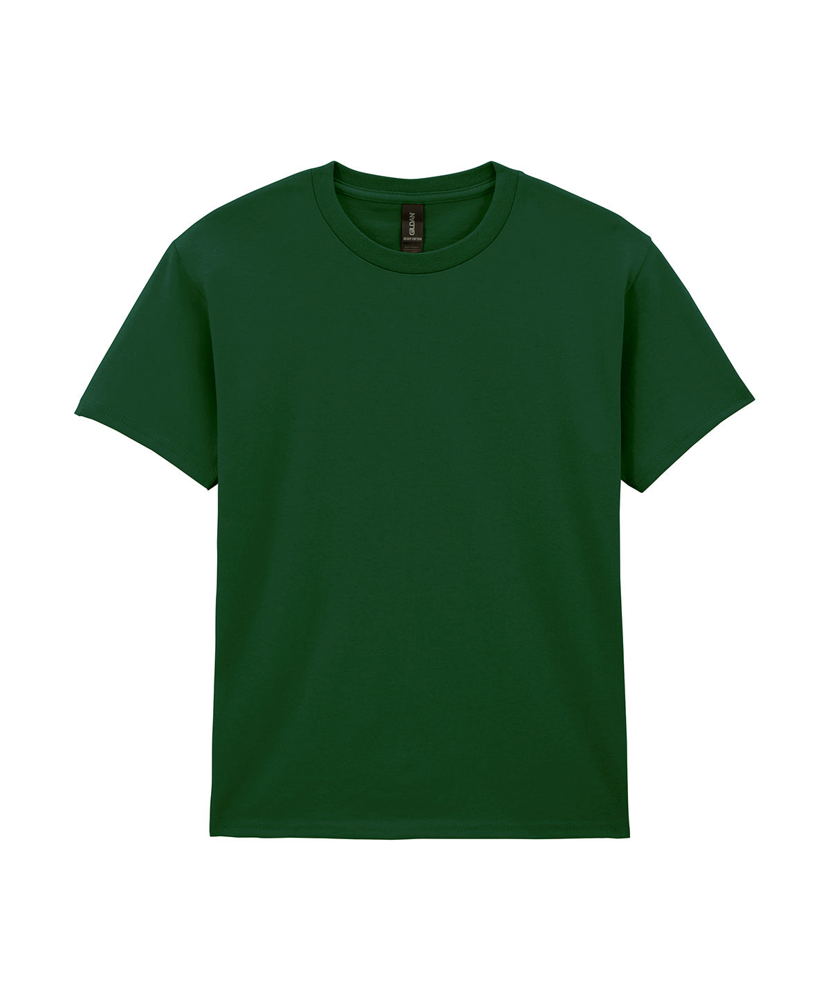 Gildan Heavy Cotton youth t-shirt in Forest, front view