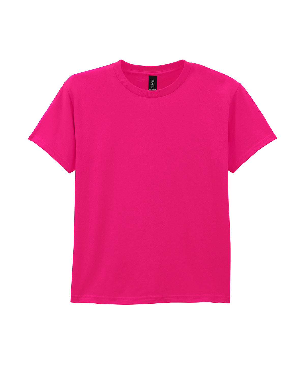 Gildan Heavy Cotton youth t-shirt in Heliconia, front view