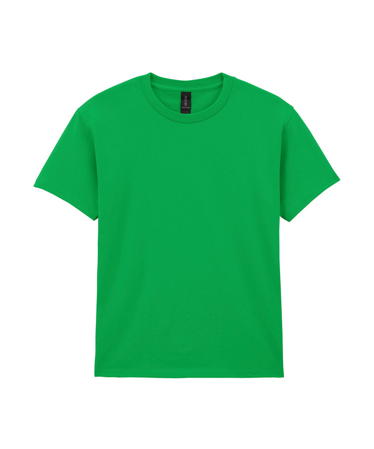 Gildan Heavy Cotton youth t-shirt in Irish Green, front view