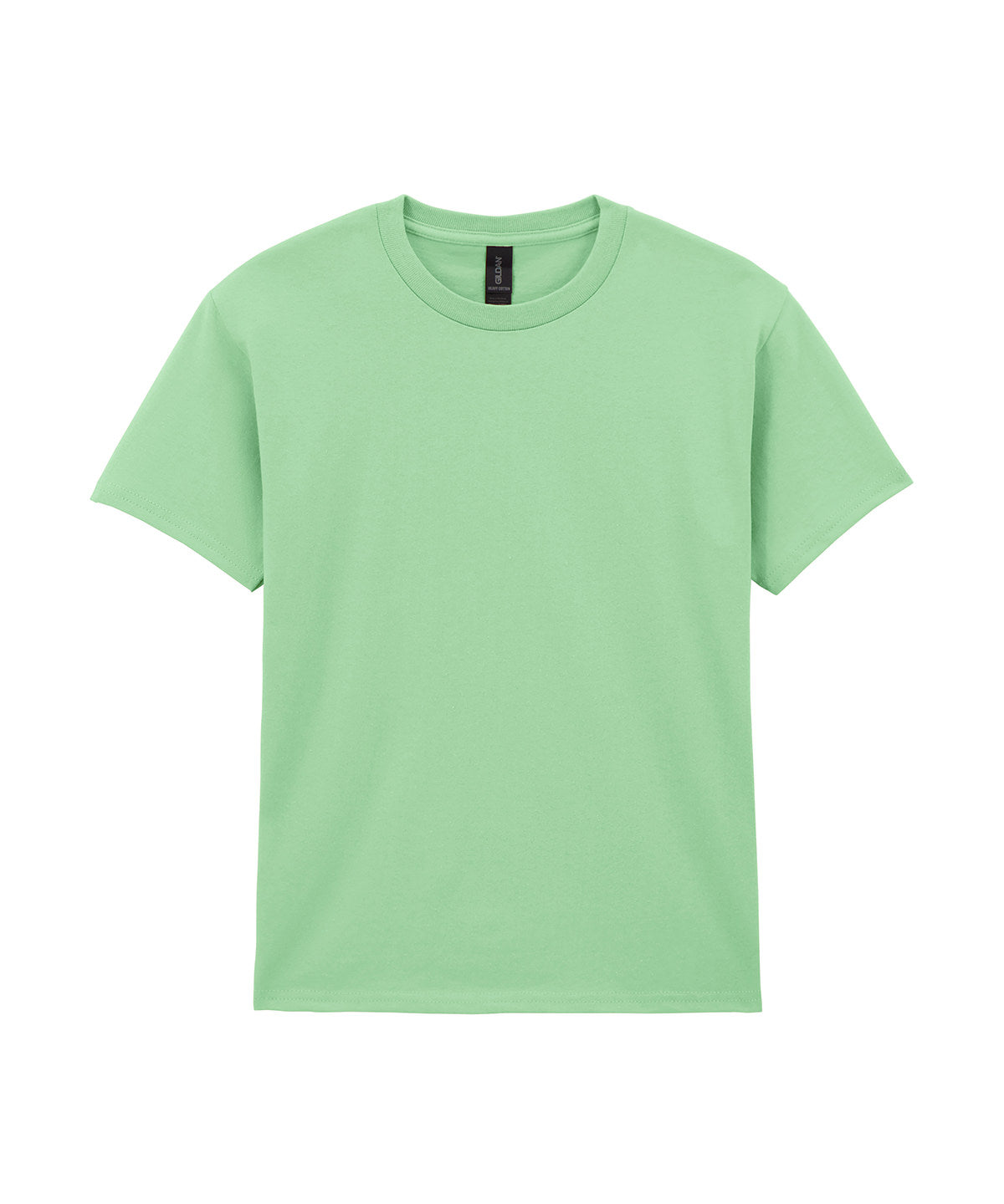 Gildan Heavy Cotton youth t-shirt in Mint Green, front view