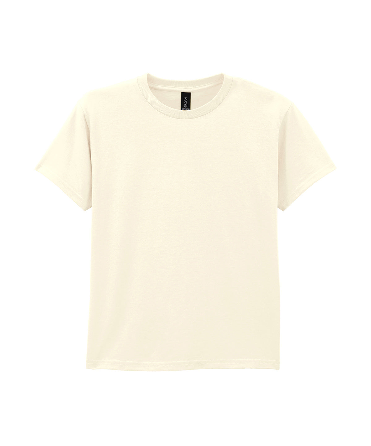 Gildan Heavy Cotton youth t-shirt in Off White, front view