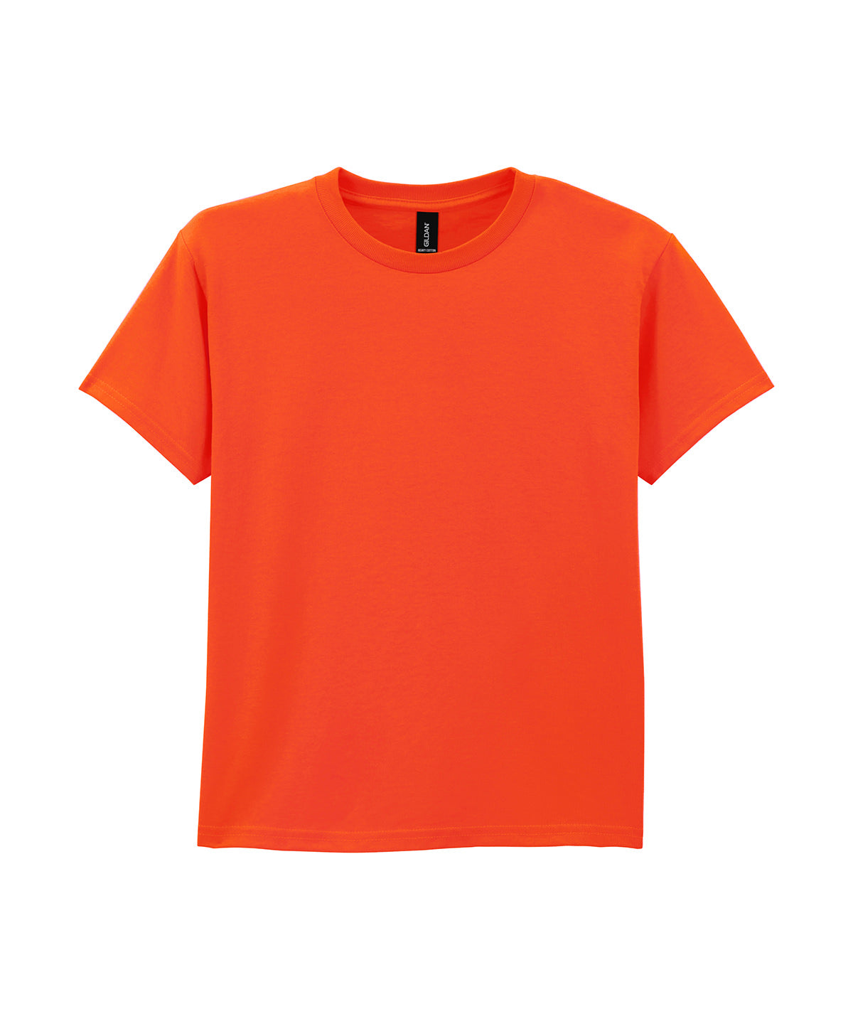 Gildan Heavy Cotton youth t-shirt in Orange, front view