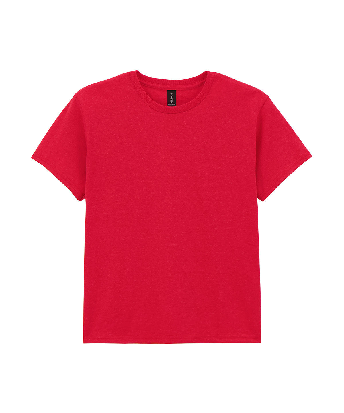 Gildan Heavy Cotton youth t-shirt in Red, front view
