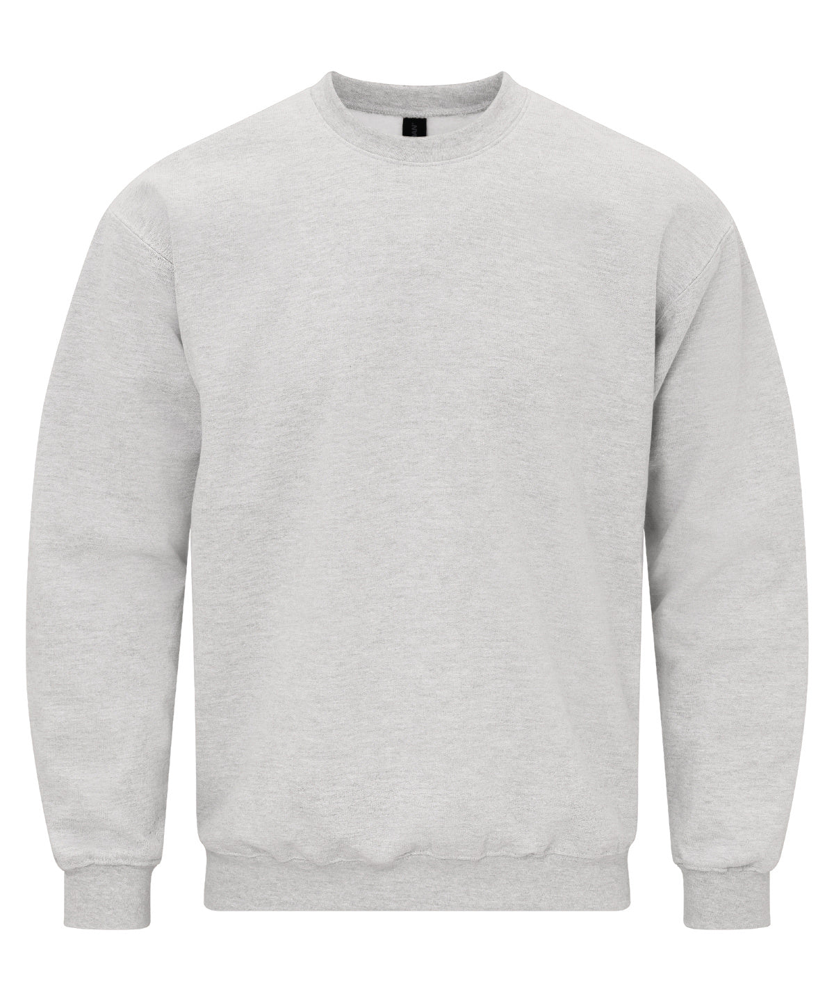 Gildan Softstyle midweight fleece adult crew neck in Ash Grey, front view