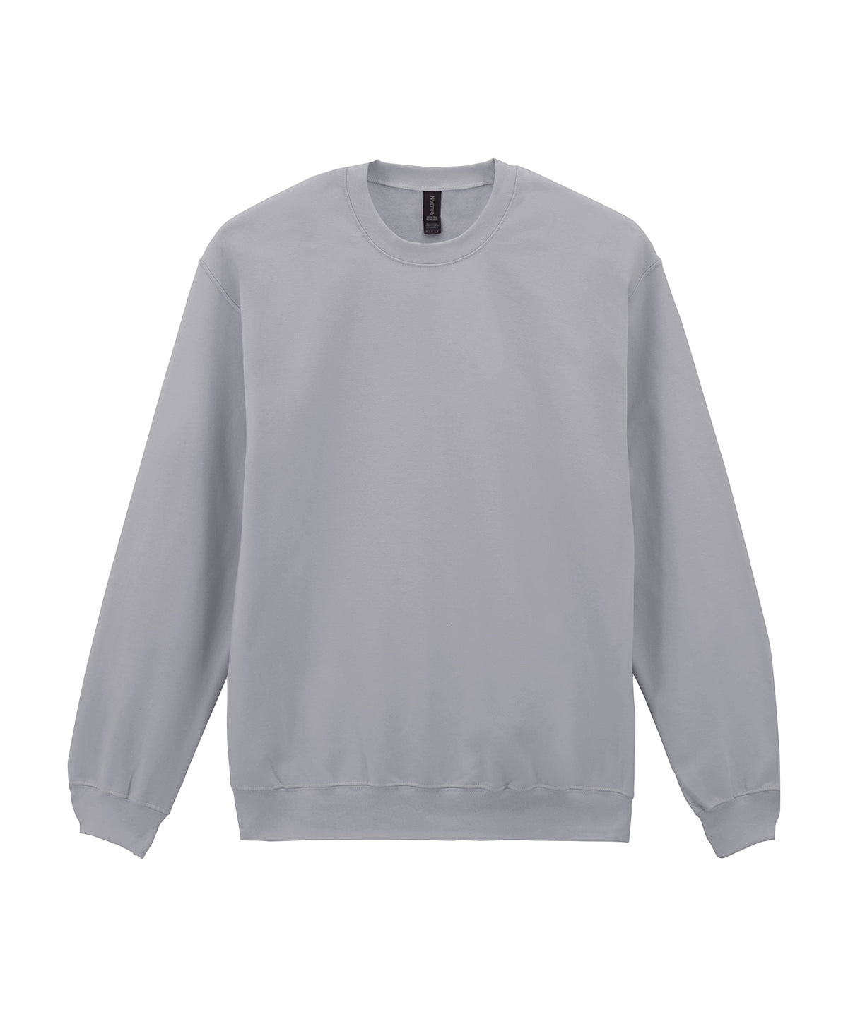 Gildan Softstyle midweight fleece adult crew neck in Cement, front view