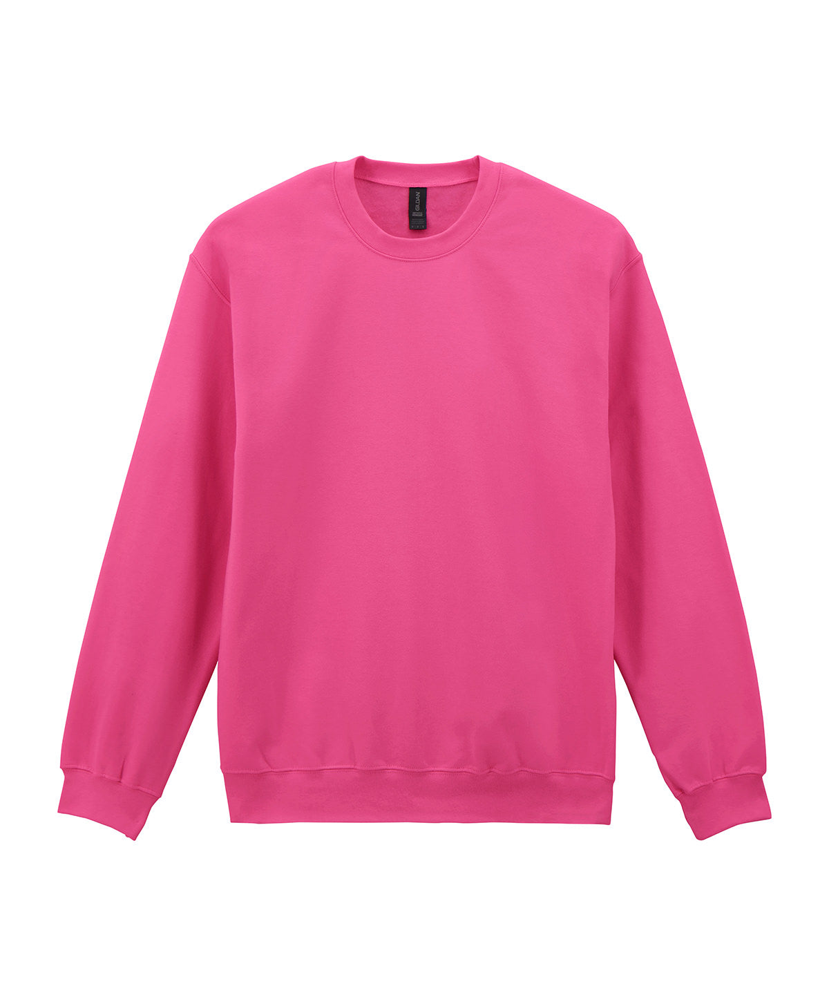 Gildan Softstyle midweight fleece adult crew neck in Pink Lemonade, front view