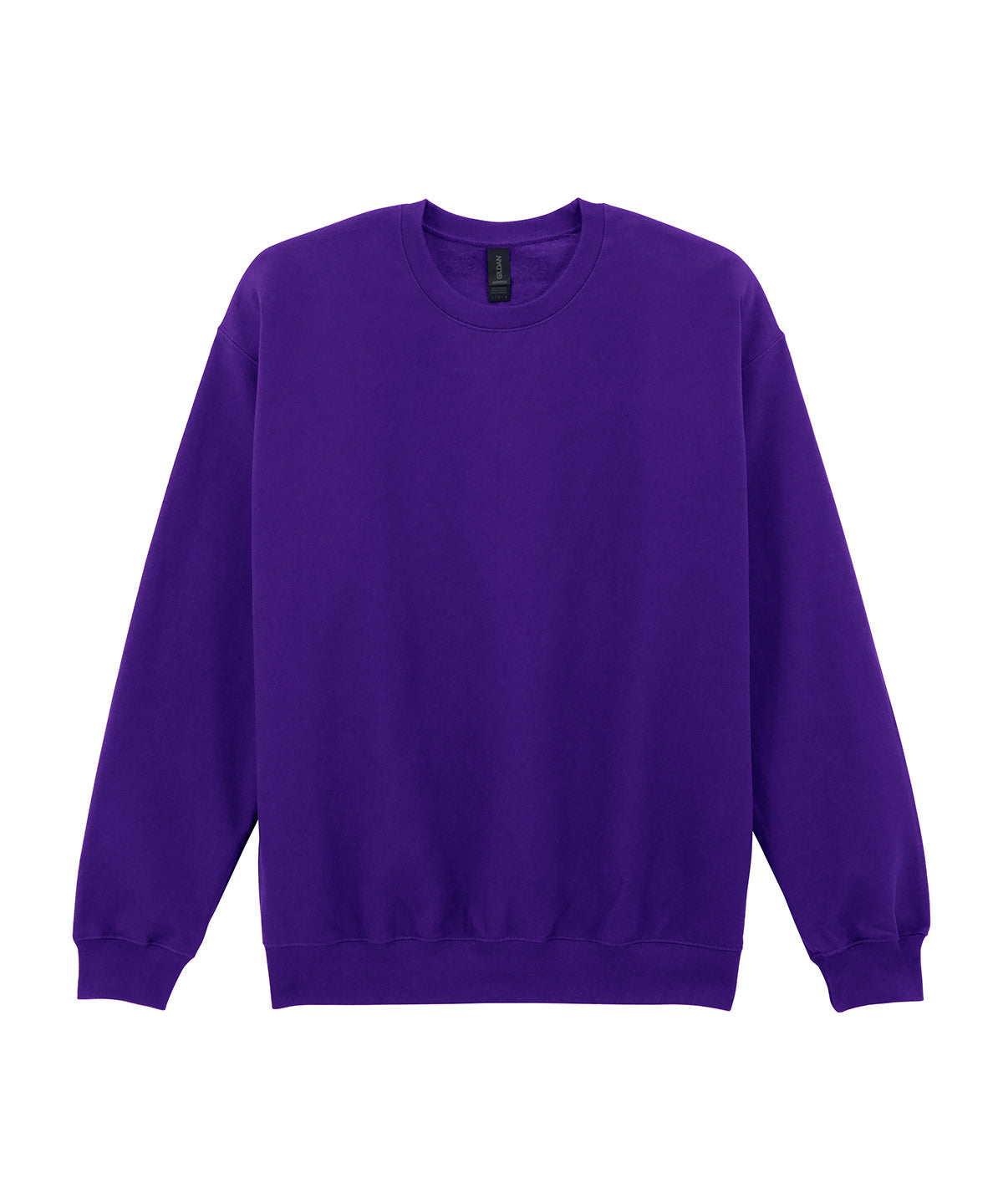 Gildan Softstyle midweight fleece adult crew neck in Purple, front view