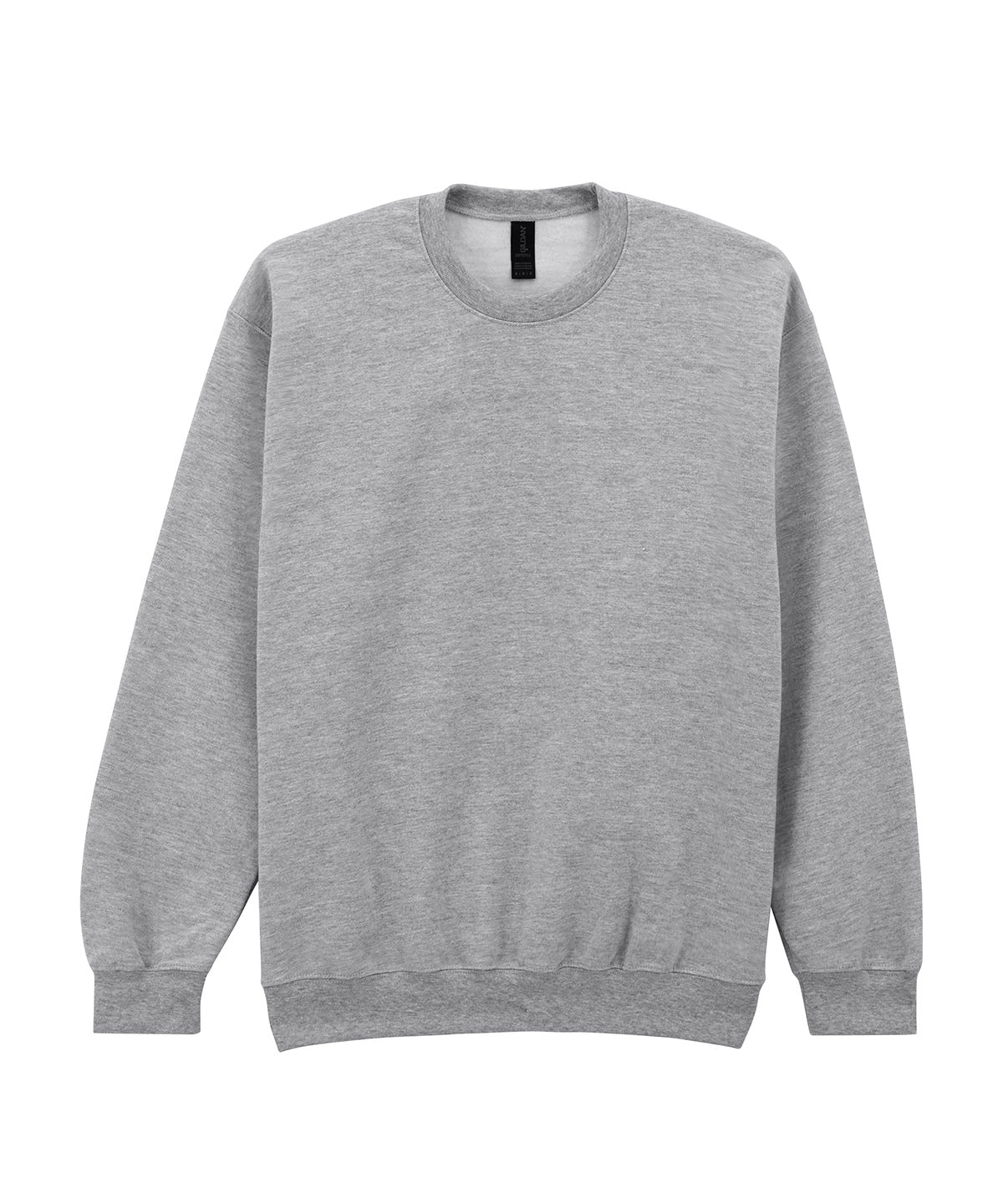 Gildan Softstyle midweight fleece adult crew neck in Ringspun Sport Grey, front view