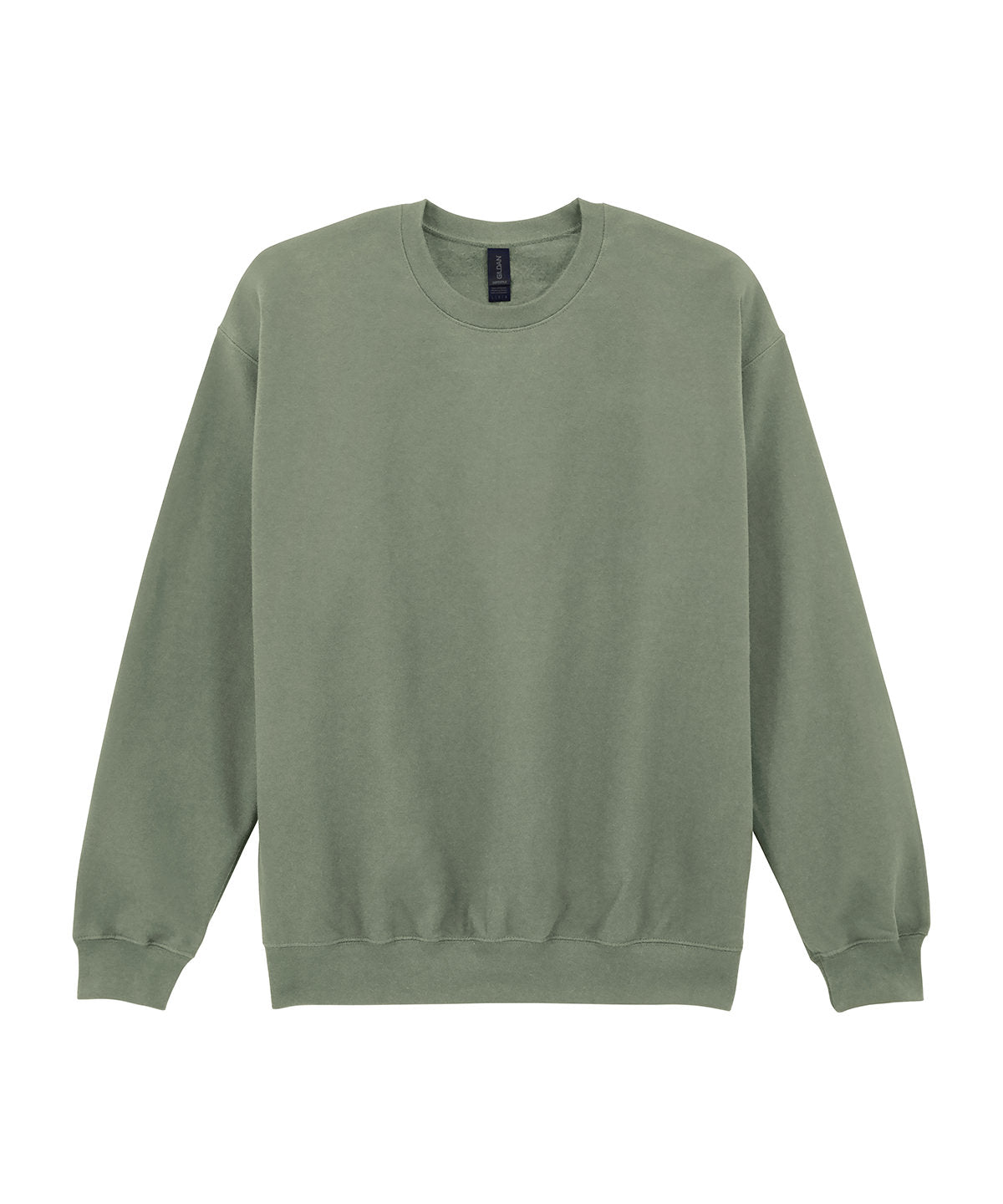 Gildan Softstyle midweight fleece adult crew neck in Sage, front view