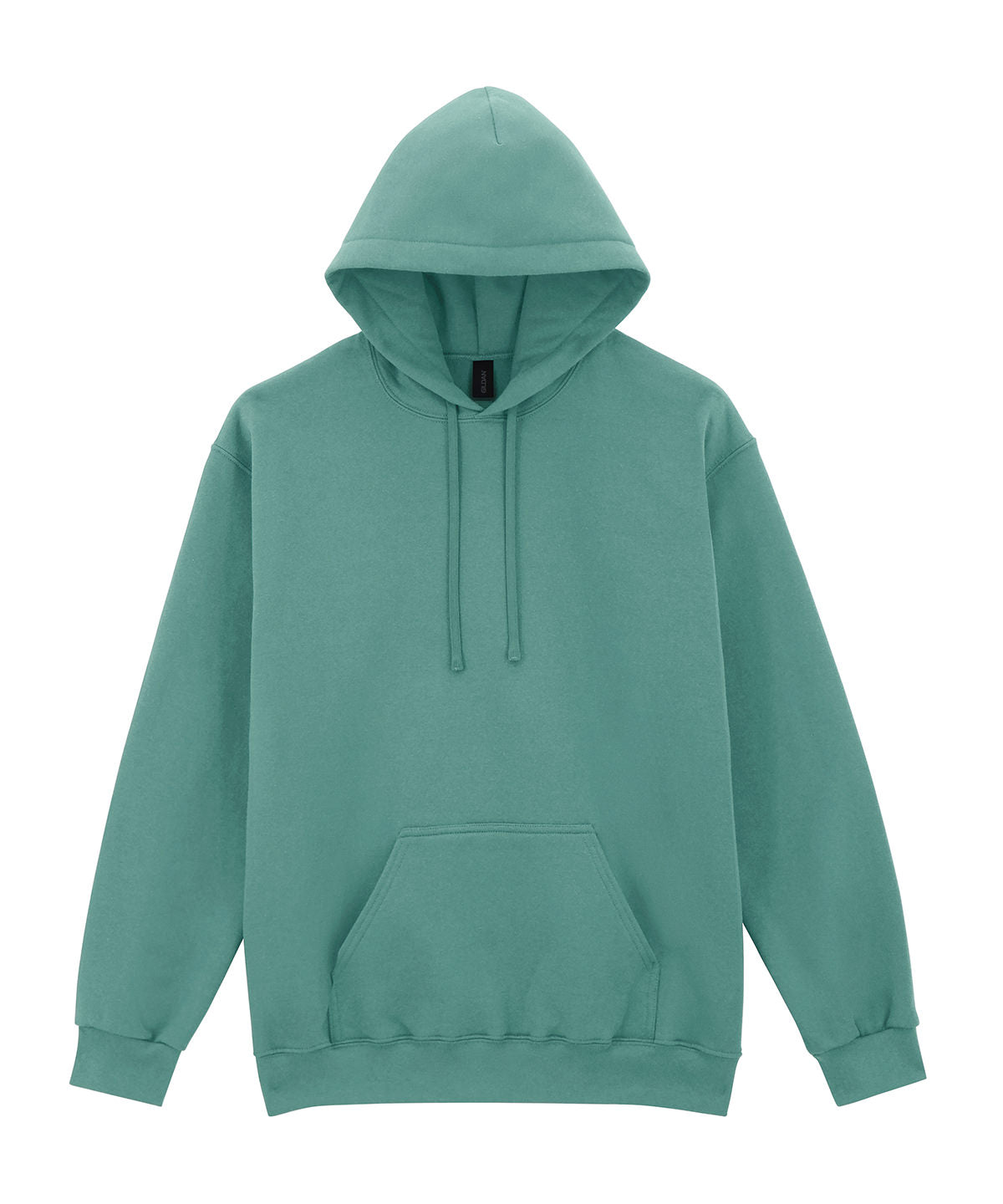 Gildan Softstyle midweight fleece adult hoodie in Aquatic, front view