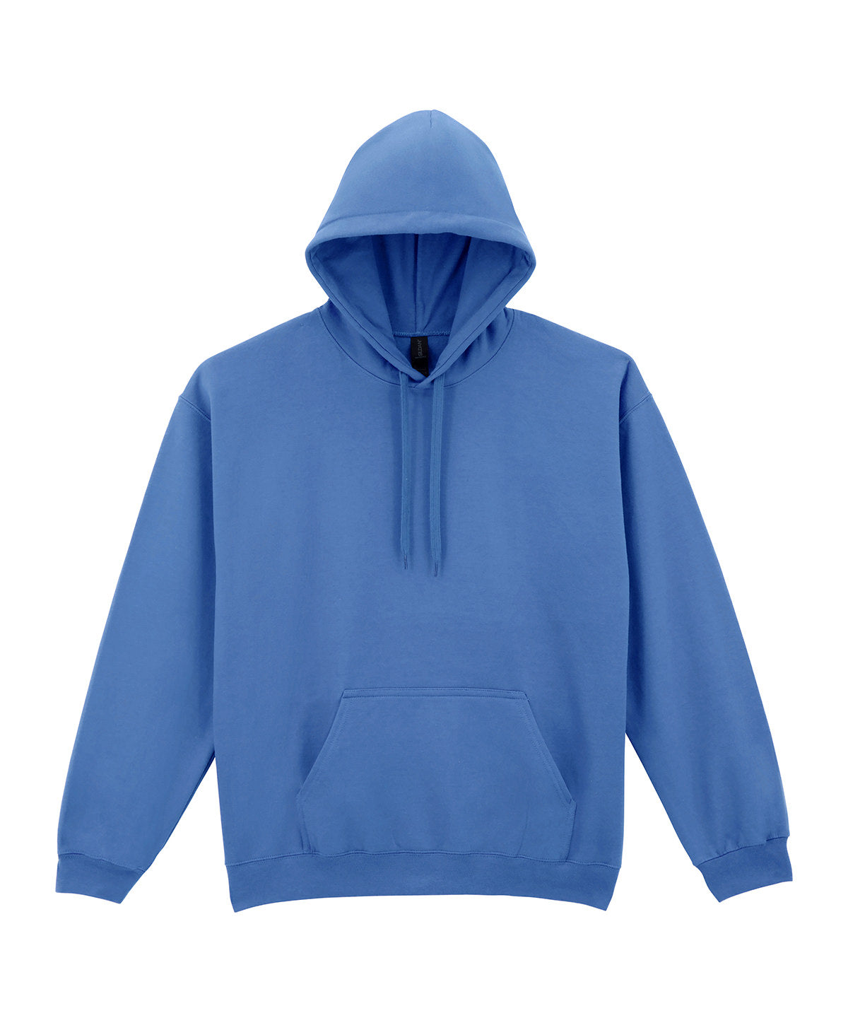 Gildan Softstyle midweight fleece adult hoodie in Carolina Blue, front view