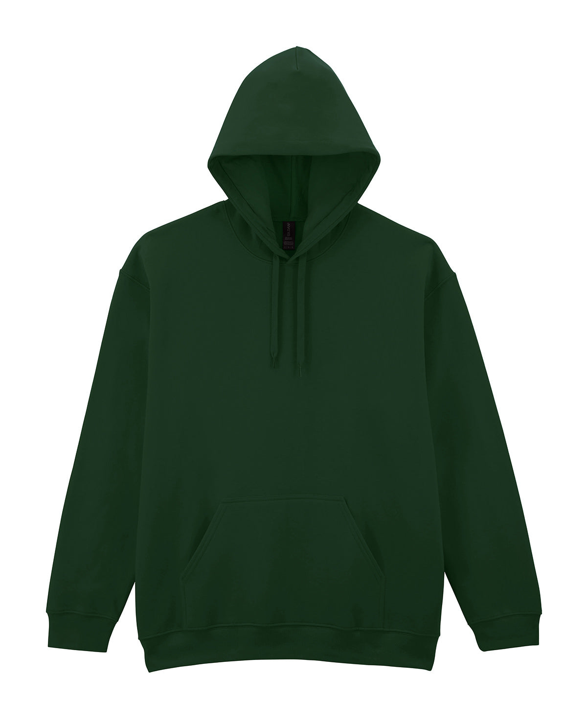 Gildan Softstyle midweight fleece adult hoodie in Forest Green, front view