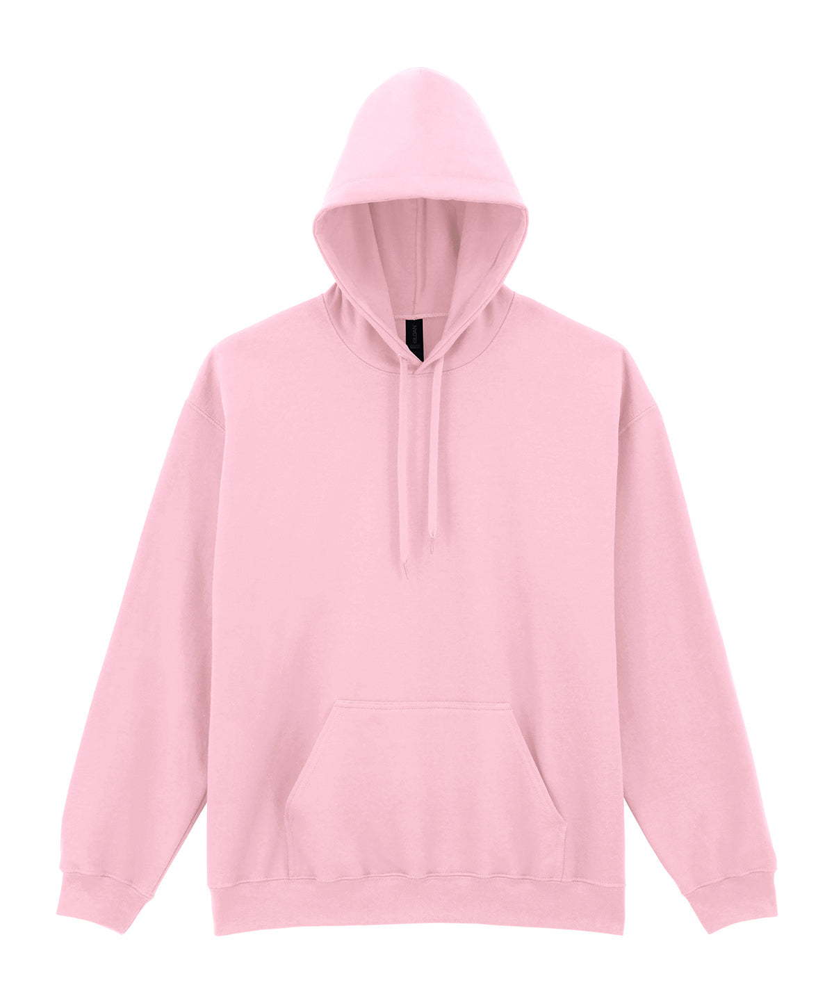 Gildan Softstyle midweight fleece adult hoodie in Light Pink, front view
