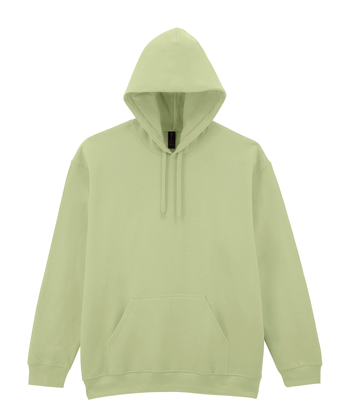 Gildan Softstyle midweight fleece adult hoodie in Pistachio, front view