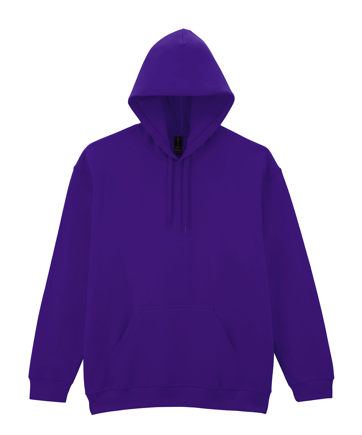 Gildan Softstyle midweight fleece adult hoodie in Purple, front view