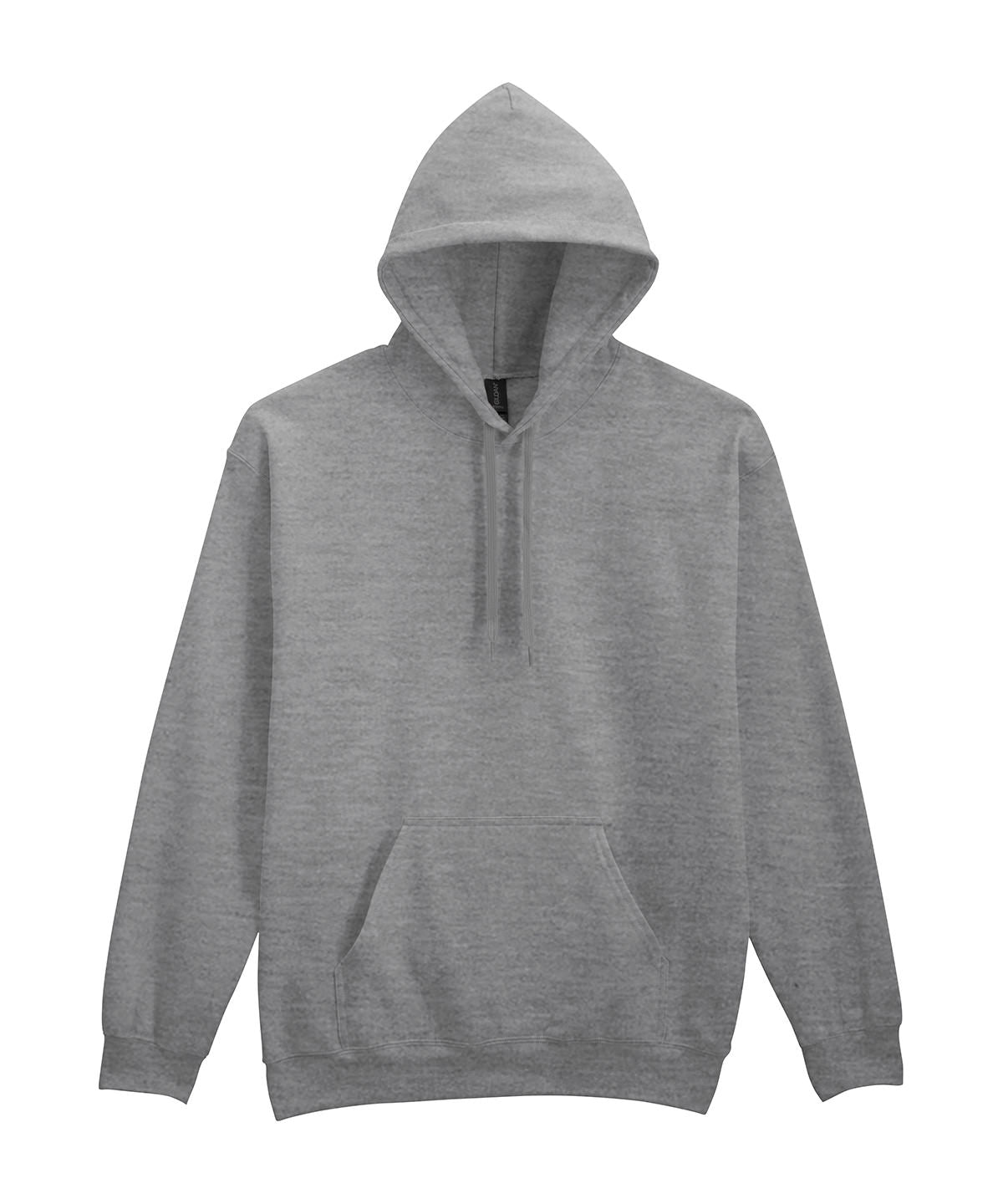 Gildan Softstyle midweight fleece adult hoodie in Ringspun Sport Grey, front view