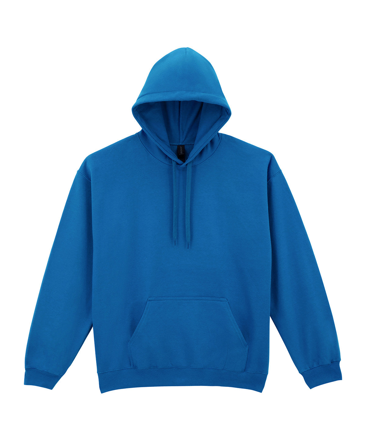 Gildan Softstyle midweight fleece adult hoodie in Royal, front view