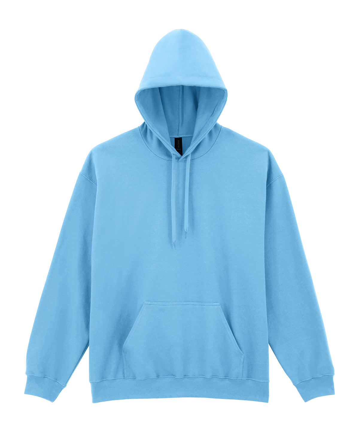 Gildan Softstyle midweight fleece adult hoodie in Sky, front view