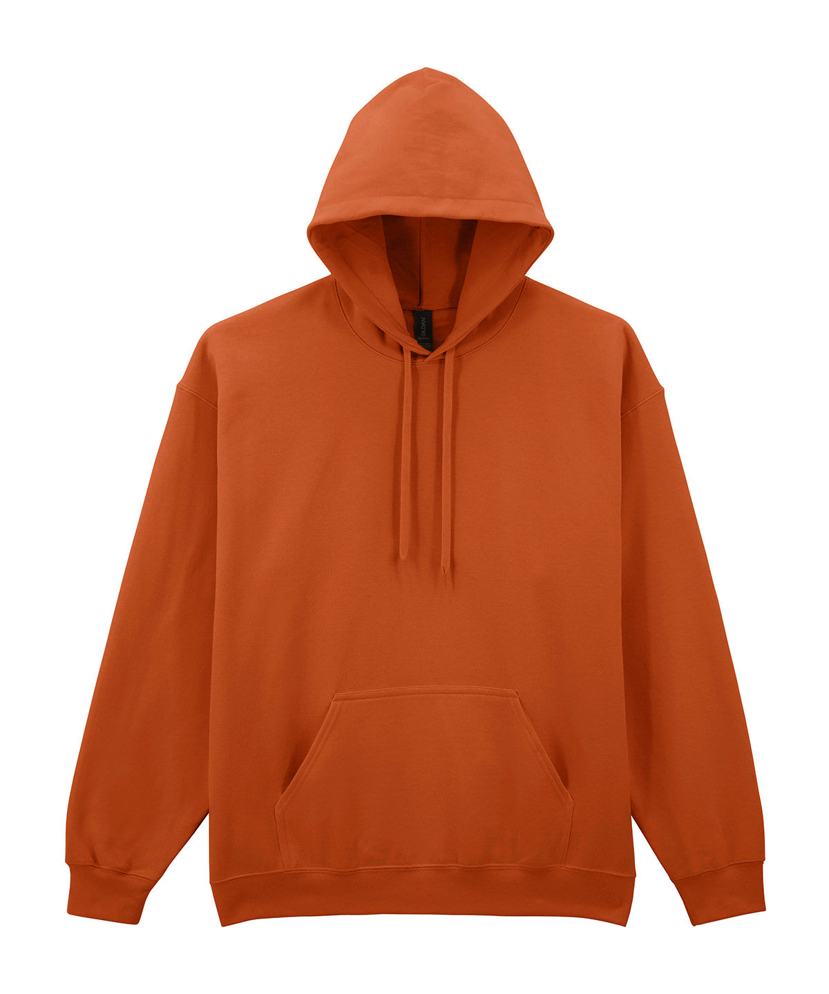 Gildan Softstyle midweight fleece adult hoodie in Texas Orange, front view