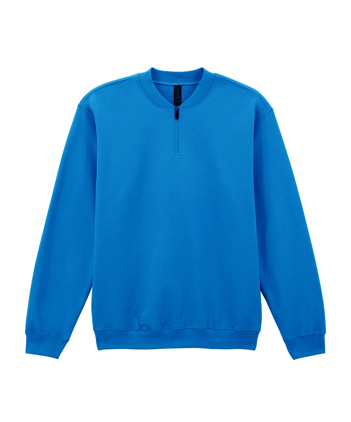 Gildan Softstyle midweight adult fleece 1/4-zip sweatshirt in Royal, front view